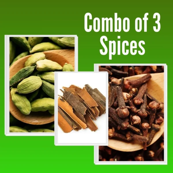 Buy Best Spices Combo of three - Cardamom, Cinnamon and CLoves